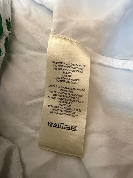 Anthropologie The Peregrine Midi Dress Cotton Watercolor Size XXS - Picture 9 of 10